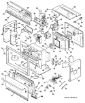Section Diagram and Parts List for JEBC200BN01  General Electric Microwave