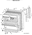 Part Location Diagram of WR71X2456 GE FRONT DOOR SHELF