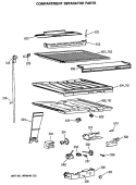 Part Location Diagram of WR51X0376 GE 162D1042G005