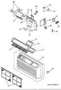 Section Diagram and Parts List for AZ21E06E3CV3  General Electric Air Conditioner