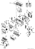 Section Diagram and Parts List for AZ21E06E3CV3  General Electric Air Conditioner