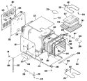 Section Diagram and Parts List for JRS04GP2BG  General Electric Wall Oven