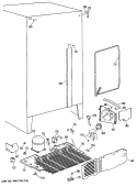 Section Diagram and Parts List for TFC20DASBWH  General Electric Refrigerator