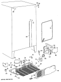 Section Diagram and Parts List for TFC20JASBAD  General Electric Refrigerator