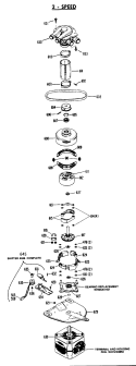 2 - SPEED Diagram and Parts List for WWA9895SALAA  General Electric Washer