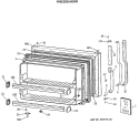 FREEZER DOOR Diagram and Parts List for TBE21DATMRWH  General Electric Refrigerator