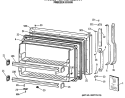 FREEZER DOOR Diagram and Parts List for TBX18JASERHA  General Electric Refrigerator