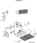 UNIT PARTS Diagram and Parts List for TBX18JASERHA  General Electric Refrigerator