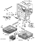 Section Diagram and Parts List for GSD1420T60BB  General Electric Dishwasher
