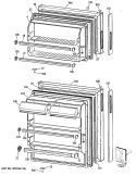 Part Location Diagram of WR17X11774 GE Shelf Front Trim - White
