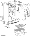 Section Diagram and Parts List for TBC14SYSJLWH  General Electric Refrigerator