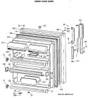 FRESH FOOD DOOR Diagram and Parts List for TBC19MASMRWH  General Electric Refrigerator