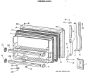 FREEZER DOOR Diagram and Parts List for TBC21JASMRWH  General Electric Refrigerator