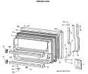 FREEZER DOOR Diagram and Parts List for TBX18JASGRAD  General Electric Refrigerator