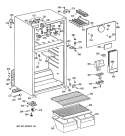 Section Diagram and Parts List for TBX14SYTBLAD  General Electric Refrigerator