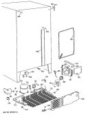 Section Diagram and Parts List for TFG22ZASMAD  General Electric Refrigerator