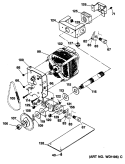 Section Diagram and Parts List for ZCG3300VWW-01  General Electric Trash Compactor