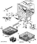 Section Diagram and Parts List for GSD1206T62BA  General Electric Dishwasher