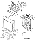 Section Diagram and Parts List for GSD1200T63  General Electric Dishwasher