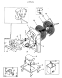 UNIT PARTS Diagram and Parts List for AHE21WAA1  General Electric Dehumidifier