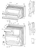Section Diagram and Parts List for TBX16SITBRAD  General Electric Refrigerator