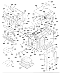 Section Diagram and Parts List for JKP76GP3BG  General Electric Microwave Oven Combo