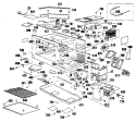 Section Diagram and Parts List for JKP65WP3WG  General Electric Microwave Oven Combo