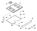 Part Location Diagram of WB31K5027 GE Burner Grate - Black