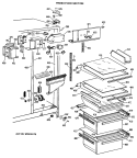 Part Location Diagram of WR17X3780 GE HANDLE Vegetable PAN