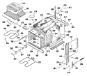 Section Diagram and Parts List for ZEK735WP4WG  General Electric Wall Oven
