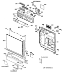 Part Location Diagram of WD34X1188 GE TRIM ACCESS TOP NAR AL