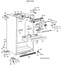 CABINET PARTS Diagram and Parts List for TBE19PASRRAA  General Electric Refrigerator