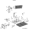 UNIT PARTS Diagram and Parts List for TBE18DATMRAD  General Electric Refrigerator