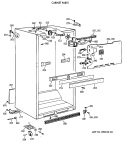 CABINET PARTS Diagram and Parts List for TBH21JATFRAD  General Electric Refrigerator