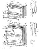 Section Diagram and Parts List for TBX14SITDRAD  General Electric Refrigerator
