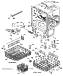 Section Diagram and Parts List for GSD1920T64BB  General Electric Dishwasher