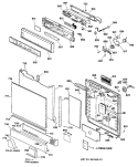 Part Location Diagram of WD34X1023 GE INSERT Assembly