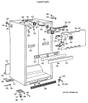 CABINET PARTS Diagram and Parts List for TBX21DAXBRWW  General Electric Refrigerator