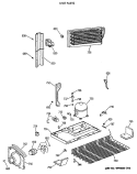 UNIT PARTS Diagram and Parts List for TBX21DAXBRWW  General Electric Refrigerator