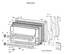 FREEZER DOOR Diagram and Parts List for TBH18DAXBRWW  General Electric Refrigerator