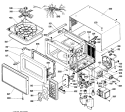 Section Diagram and Parts List for RE41A01  Hotpoint Microwave