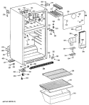 Section Diagram and Parts List for CTH14CYSKRWH  Hotpoint Refrigerator