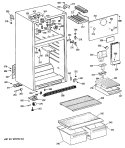 Section Diagram and Parts List for CTX16BYSJRAD  Hotpoint Refrigerator