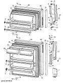 Section Diagram and Parts List for CTX16CISJRAD  Hotpoint Refrigerator