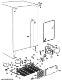 Section Diagram and Parts List for CSX19LASBWH  Hotpoint Refrigerator