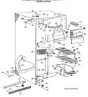 Part Location Diagram of WR17X2883 GE RAIL MACHINE MTG. FRONT