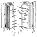 Part Location Diagram of WR78X8308 GE FF O.DOOR (AD)