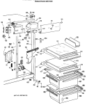 FRESH FOOD SECTION Diagram and Parts List for CSX22GRAWH  Hotpoint Refrigerator
