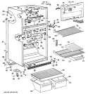 Section Diagram and Parts List for CTH18EPFRWH  Hotpoint Refrigerator
