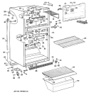 Section Diagram and Parts List for CTX18CPNRWH  Hotpoint Refrigerator